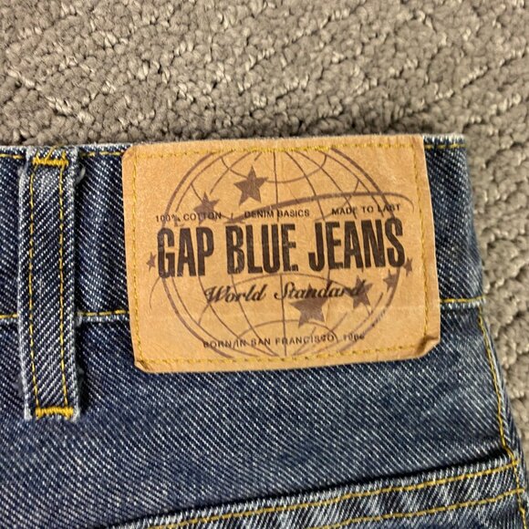 Vintage Y2K Gap Super Wide Leg Jeans Men's Women's 30 x 33 Baggy Skater Grunge - Picture 6 of 15